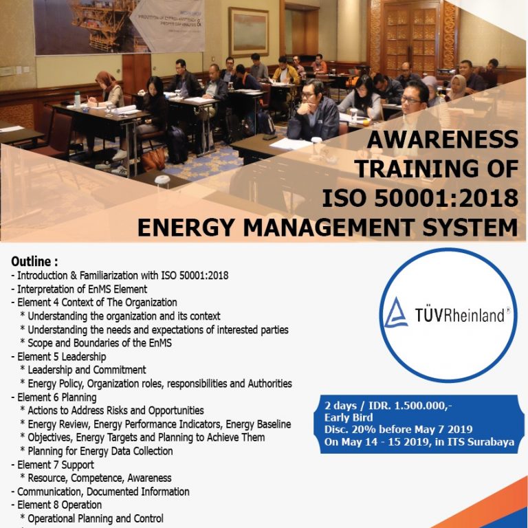 Pelatihan Awareness ISO 50001:2018 Energy Management System