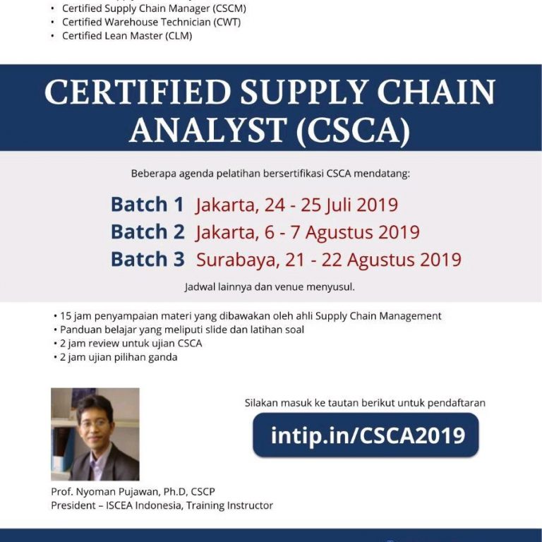 Certified Supply Chain Analyst Training